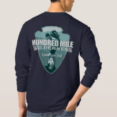 Hundert-Kilometer-Wildnis (Arrowhead T) T-Shirt (Rückseite)