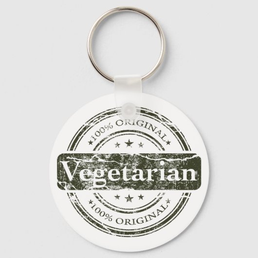 Hundert Prozent Vegetarier Schlüsselanhänger (Vorderseite)