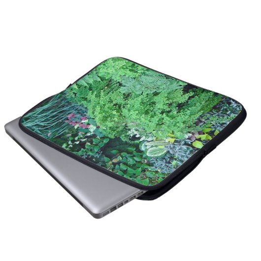 Hundert Schattierungen von Grün sind schön Laptopschutzhülle (Vorne Knopf)