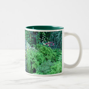 Hundert Schattierungen von Grün sind schön Zweifarbige Tasse