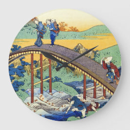 Hunderte Gedichte von der Krankenschwester Hokusai Runde Wanduhr