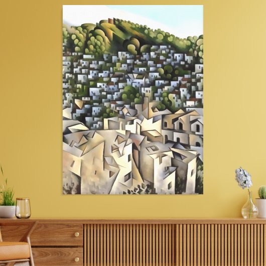 Hunderte Häuser Kayakoy Fethiye Malerei Leinwanddruck (Insitu (Wohnzimmer))