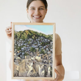 Hunderte Häuser Kayakoy Fethiye Malerei Leinwanddruck