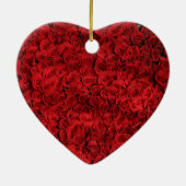 Hunderte schöne Rote Rosen Keramikornament (Hinten)