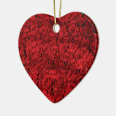 Hunderte schöne Rote Rosen Keramikornament (Links)