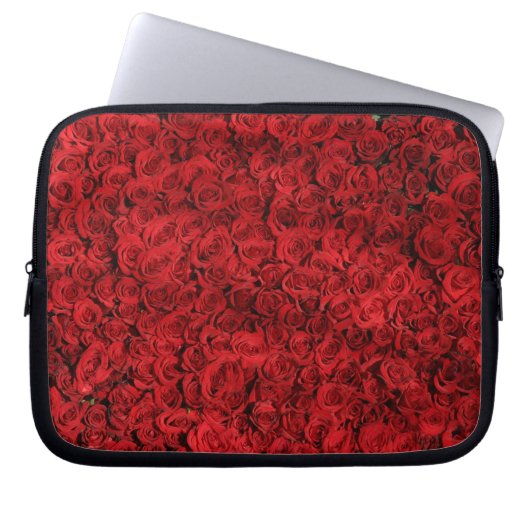 Hunderte schöne Rote Rosen Laptopschutzhülle (Vorderseite)