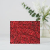 Hunderte schöne Rote Rosen Postkarte (Stehend Vorderseite)