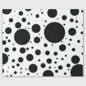 Hunderte von den schwarzen Flecken und von den Geschenkpapier (Flach)