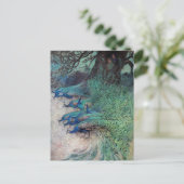 Hunderte von Peacocks Warwick Goble Postkarte (Stehend Vorderseite)