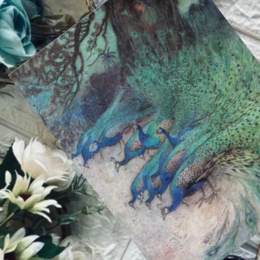 Hunderte von Peacocks Warwick Goble Postkarte