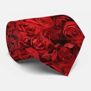 Hunderte von schönen roten Rosen Krawatte