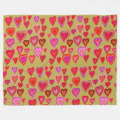 Hundertherzen Fleece Blanket (Vorderseite (Horizontal))