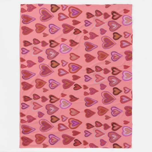 Hundertherzen Fleece Blanket (Vorderseite)