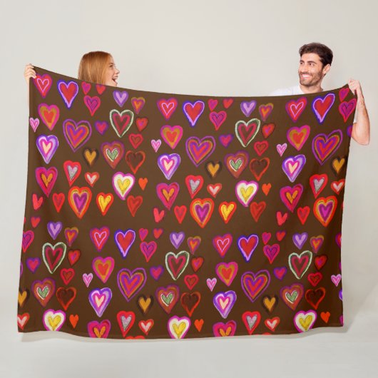 Hundertherzen Fleece Blanket (Beispiel)