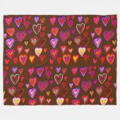 Hundertherzen Fleece Blanket (Vorderseite (Horizontal))