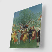 Hundertjahrfeier der Unabhängigkeit von Henri Rous Quadratische Wanduhr (Winkel)