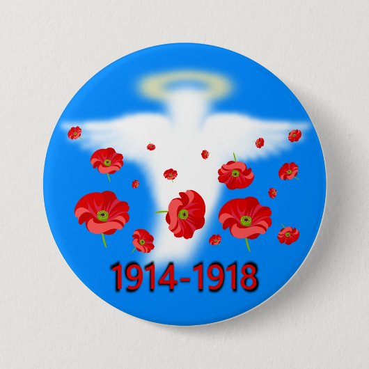 Hundertjahrfeier des Endes des Ersten Weltkriegs Button (Vorderseite)