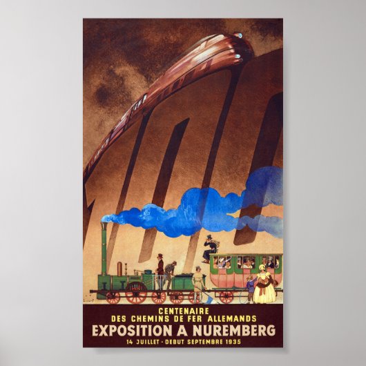 Hundertjähriges Poster der Deutschen Eisenbahn 19 (Vorne)