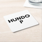 Hundertstel Rechteckiger Pappuntersetzer (angewinkelt)