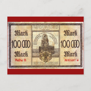 Hunderttausend Mark Postkarte