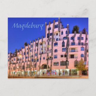 Hundertwasser im Magdeburger Foto Postkarte