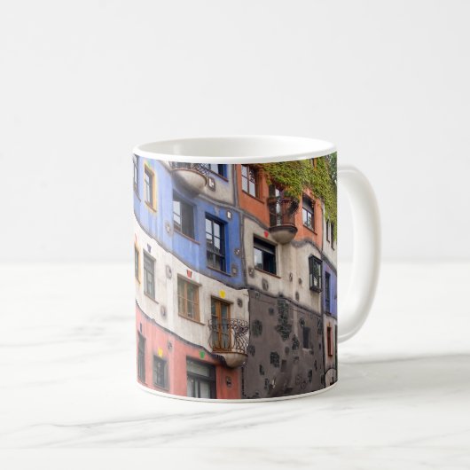 Hundertwasser in Wien-Foto Kaffeetasse (VorderseiteRechts)