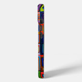 Hundertwasser Inspirierte dynamische Plätze Case-Mate iPhone Hülle (Rückseite / Links)