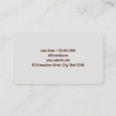 Hunderutscher Visitenkarte (Rückseite)