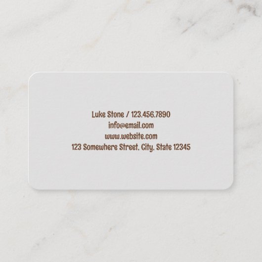 Hunderutscher Visitenkarte (Rückseite)