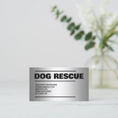 Hunderutschsilber Visitenkarte (Stehend Vorderseite)