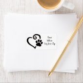 **HUNDERZAHL MIT HERZ** ADRESSETIKETTEN (Insitu)