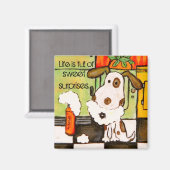 Hundes Lebensmagnet Magnet (Vorderseite/Rückseite)