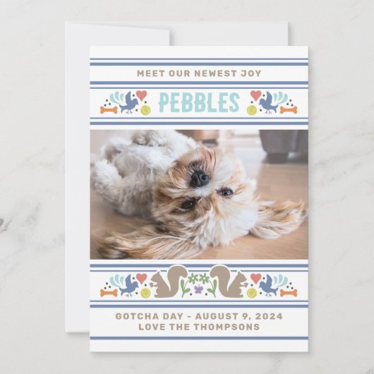 Hunde's Lieblings-Gotcha-Tag Ankündigung (Vorderseite)