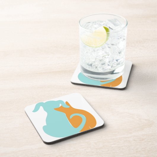 Hundes Lover Hard Plastic Untersetzer (Rechte Seite)