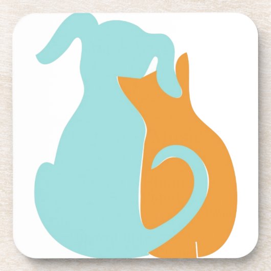 Hundes Lover Hard Plastic Untersetzer (Vorderseite)