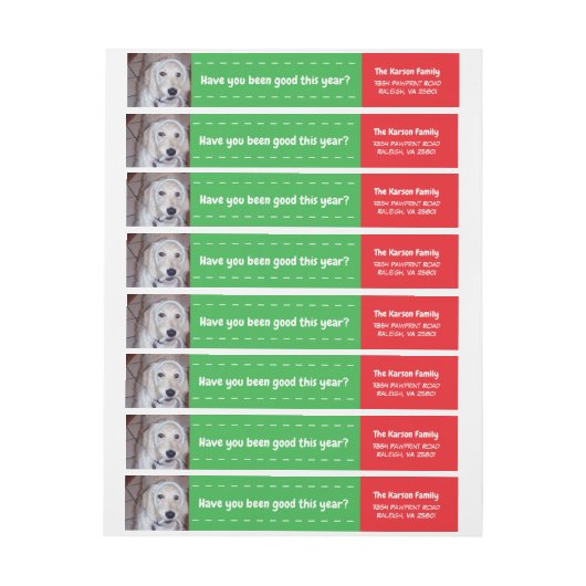 Hundesankt-Tatzen-Foto-Verpackung um Aufkleber (Bogen)