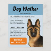 Hundeschäfte Hund Walker Hundeschlittendienst Flyer (Vorne)