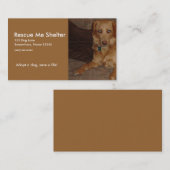 Hundeschalter-Visitenkarte Visitenkarte (Vorne/Hinten)