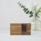 Hundeschalter-Visitenkarte Visitenkarte (Stehend Vorderseite)