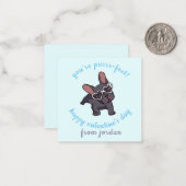 Hundescharte Mitteilungskarte (Vorderseite/Rückseite Beispiel)