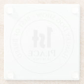 Hundeschau - Beste der Rasse 1. Preis Trophäe Awar Glasuntersetzer (Rückseite)