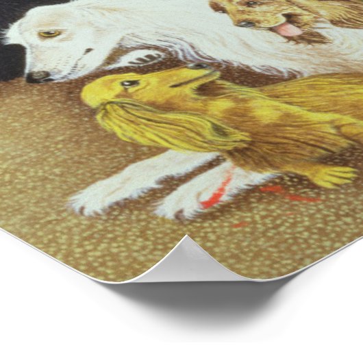 Hundeschau Poster (Ecke)