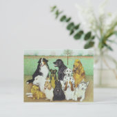 Hundeschau Postkarte (Stehend Vorderseite)