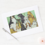 Hundeschau Rechteckiger Aufkleber (Umschlag)