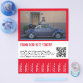 Hundescheibe entdeckt flyer (Einzeln)