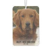 Hundeschema, 2 Fotos, Bester Hund je, Auto Autolufterfrischer (Rückseite)