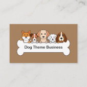 Hundeschema für Haustiere Visitenkarte (Vorderseite)