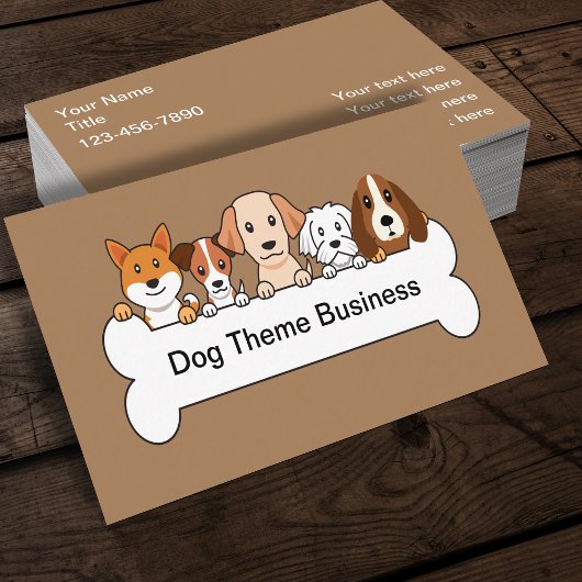 Hundeschema für Haustiere Visitenkarte