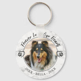 Hundeschema für immer in unserem Herzen Foto Hörpf Schlüsselanhänger