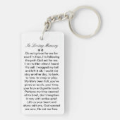 Hundeschema - Jetzt bin ich kostenlos Schlüsselanhänger (Rückseite)